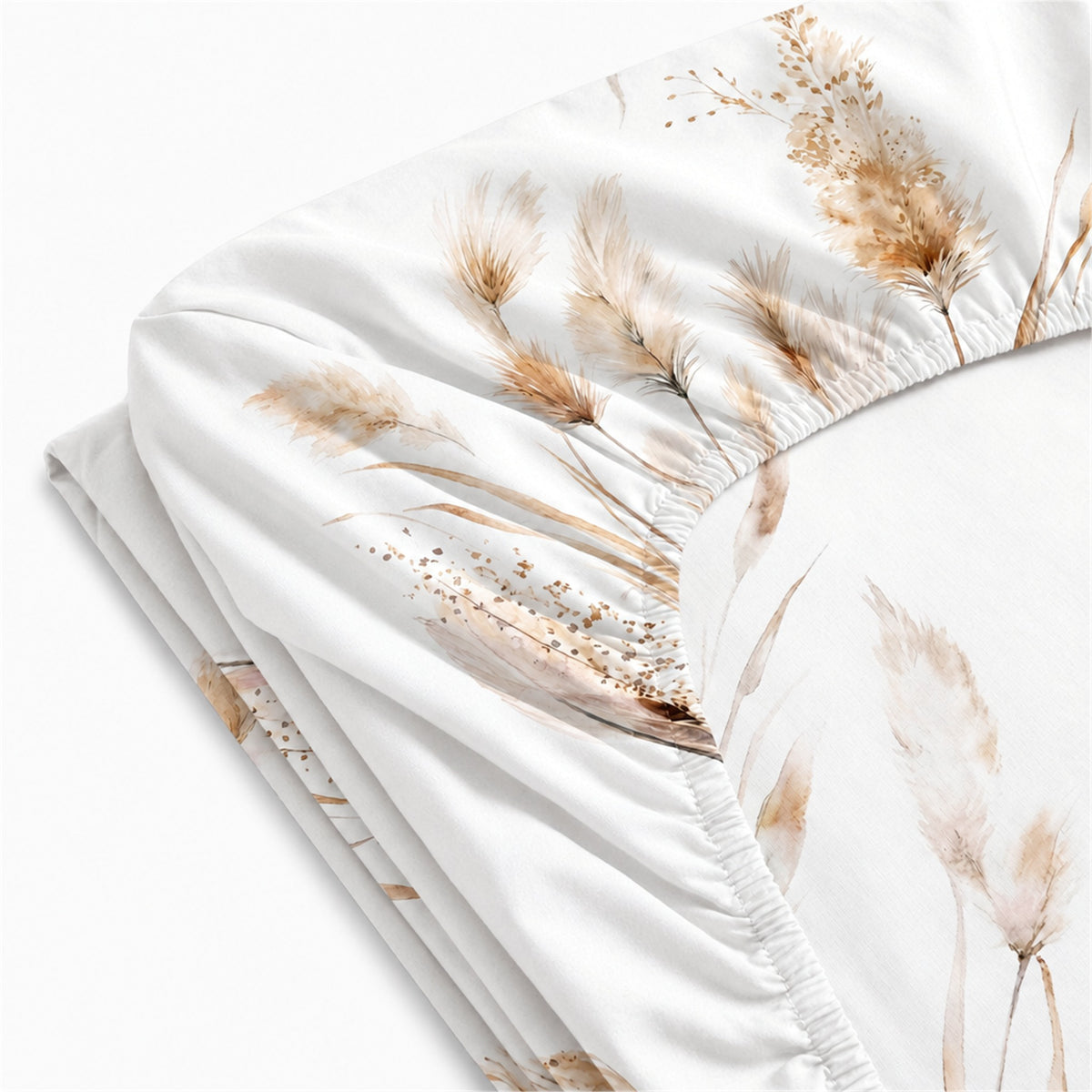 Drap-housse polycoton renforcé blanc avec bonnet ajusté et élastique périphérique pour maintien optimal