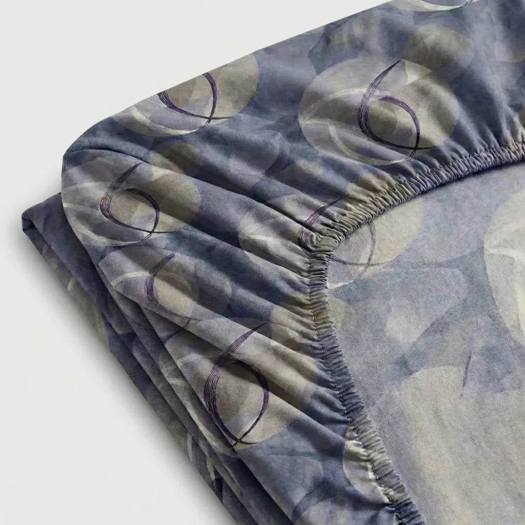 Drap - housse Polycoton renforcé - Célestia en Célestia Mauve – Linge de lit haut de gamme - MaisonTextile