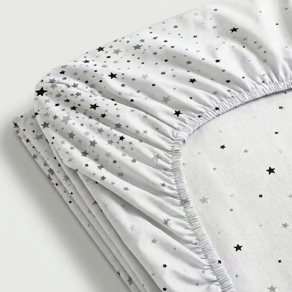 Drap - housse Polycoton renforcé - Stars en Stars Eclipse – Linge de lit haut de gamme - MaisonTextile