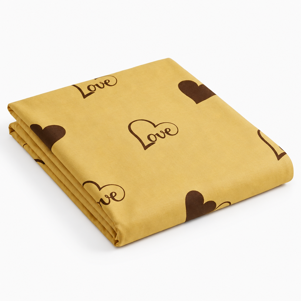 drap plat en percale de coton 100 fils/cm², texture lisse et respirante, finition élégante et durable