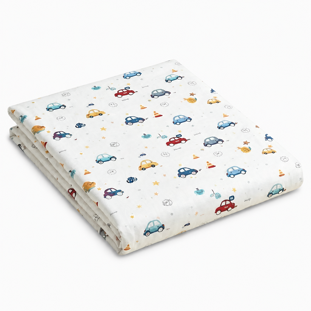 drap plat percale de coton 100 fils/cm2 blanc, tissu lisse et frais pour lit élégant