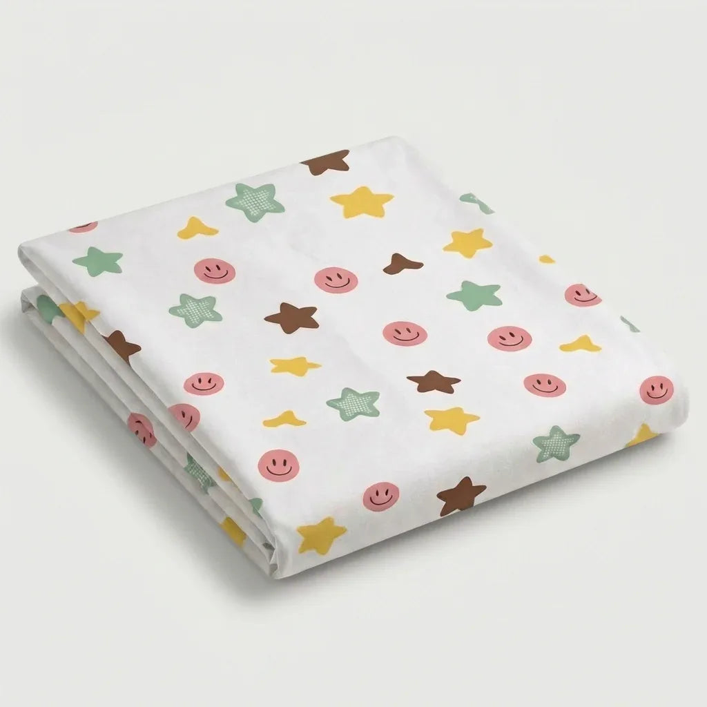 Drap plat percale de coton - Stars en Stars Joy – - MaisonTextile