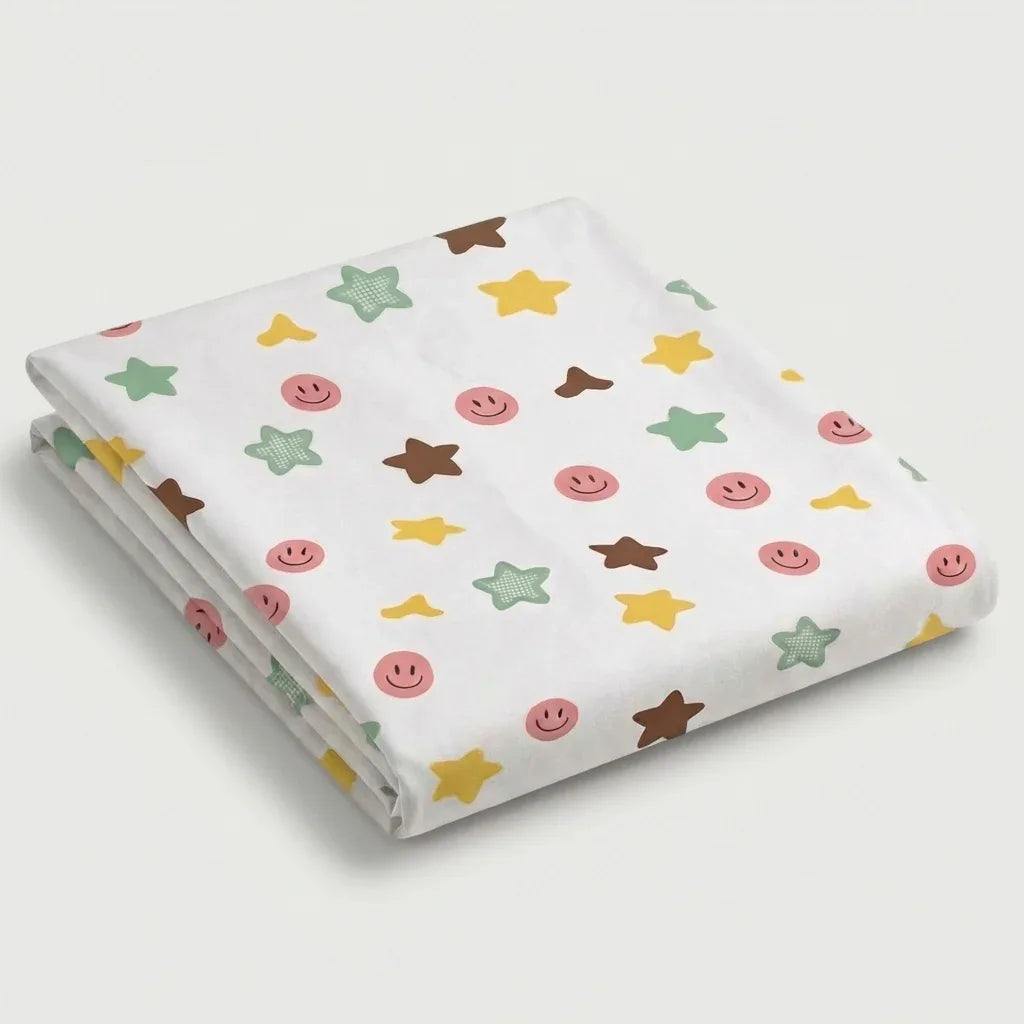 Drap plat percale de coton - Stars en Stars Joy – - MaisonTextile