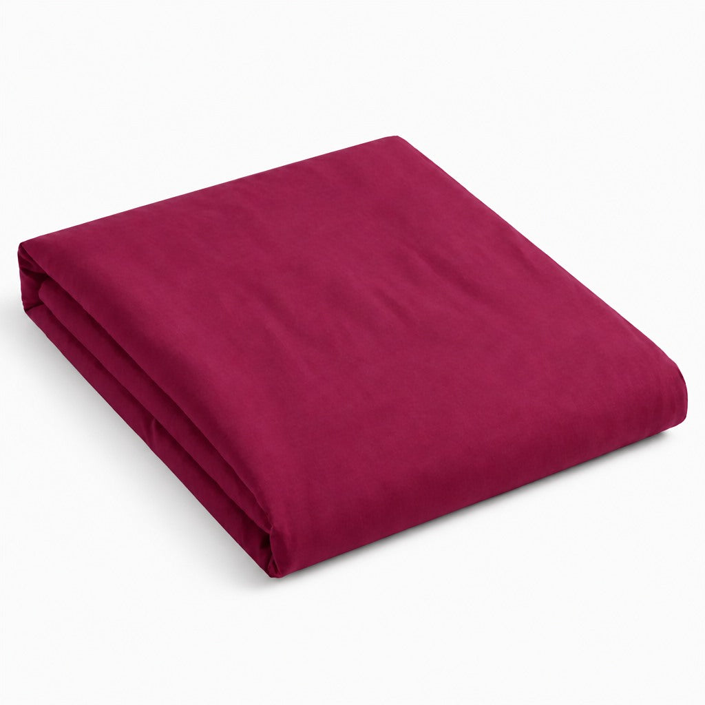 drap plat en percale de coton blanc, texture lisse et tissage serré
