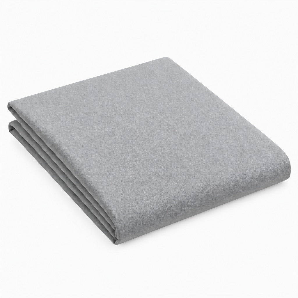 drap plat en percale de coton blanc à tissage serré, texture lisse et respirante