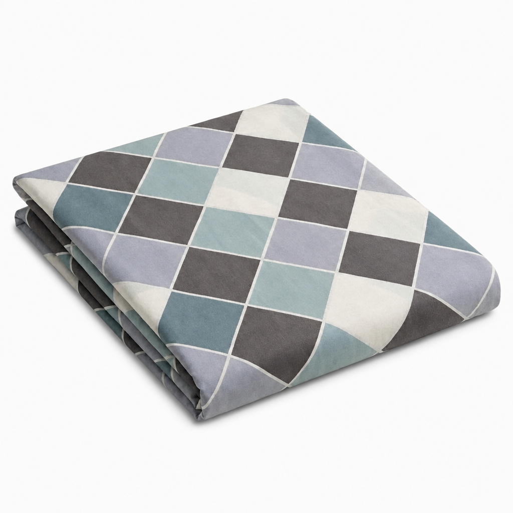 drap plat en percale de coton 100 fils/cm2 blanc, texture lisse et respirante, style épuré et élégant