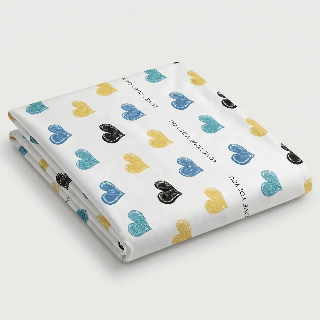 Drap plat polycoton renforcé - Instant en Instant - Multicoeur – - MaisonTextile