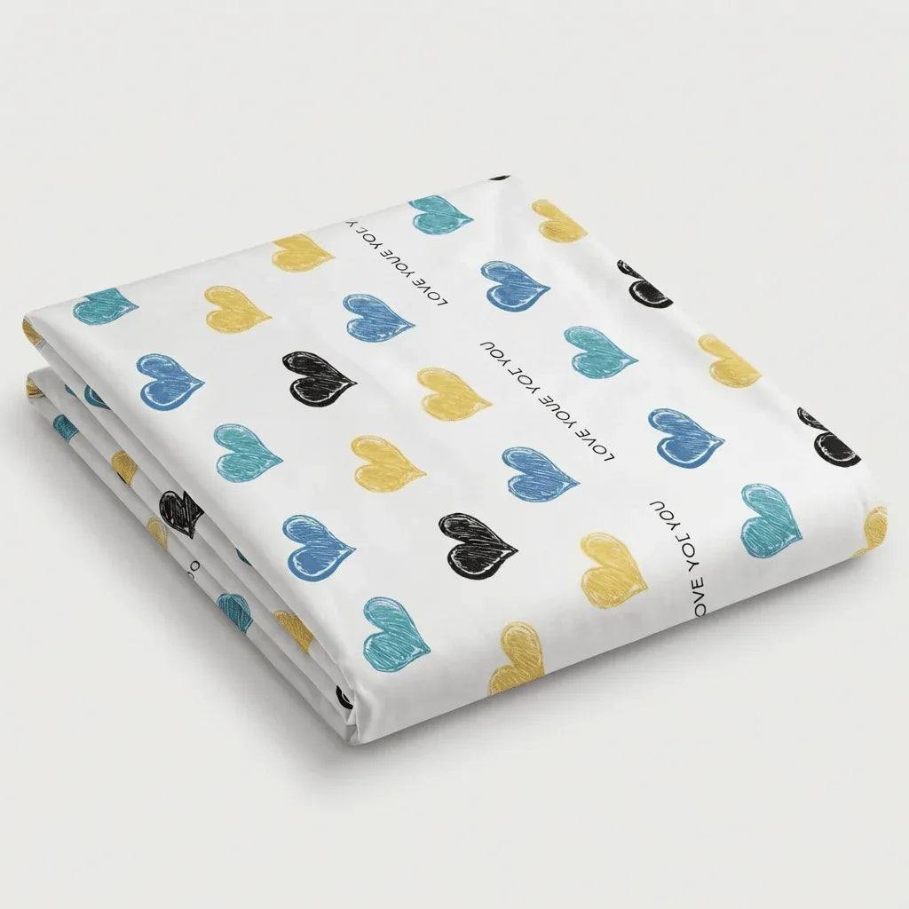 Drap plat polycoton renforcé - Instant en Instant - Multicoeur – - MaisonTextile
