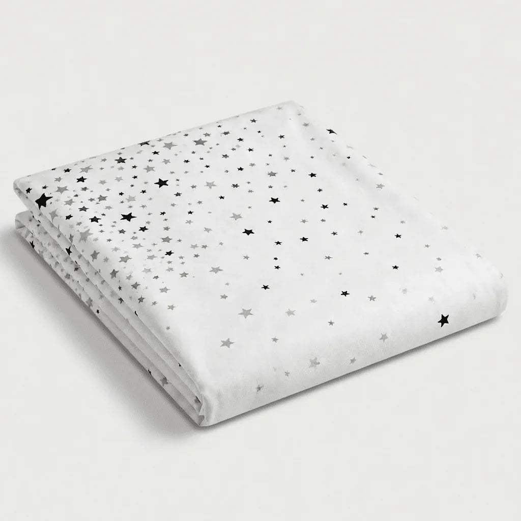 Drap plat polycoton renforcé - Stars en Stars Eclipse – - MaisonTextile