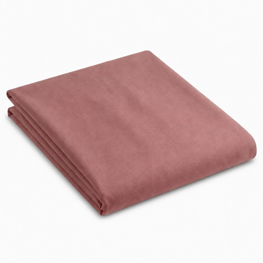 Drap plat en percale de coton 100 fils/cm², texture lisse et mat, qualité hôtelière, confort frais et durable