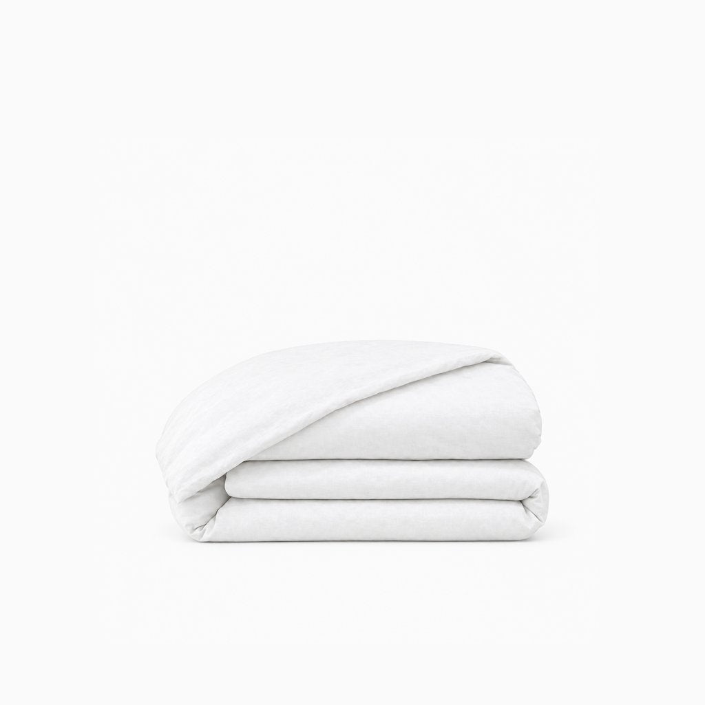 Housse de couette unie en percale de coton, élégante et respirante, qualité durable