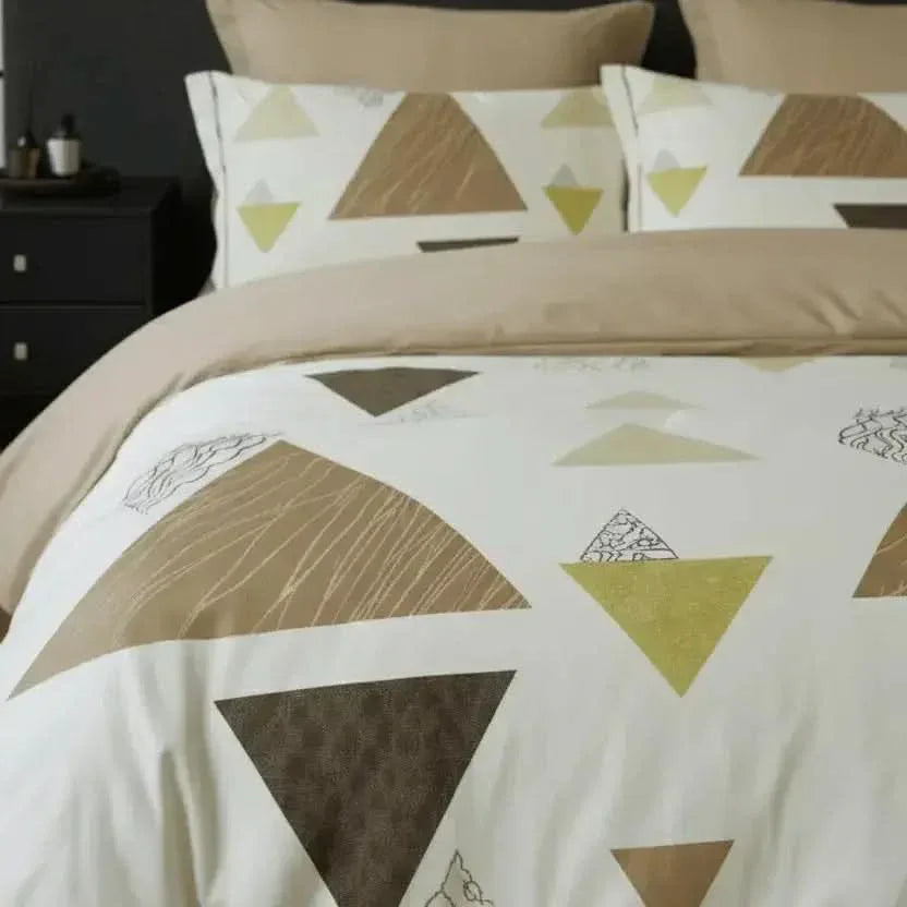 Housse de couette en polycoton renforcé en Graphica - Horizon – Linge de lit - MaisonTextile