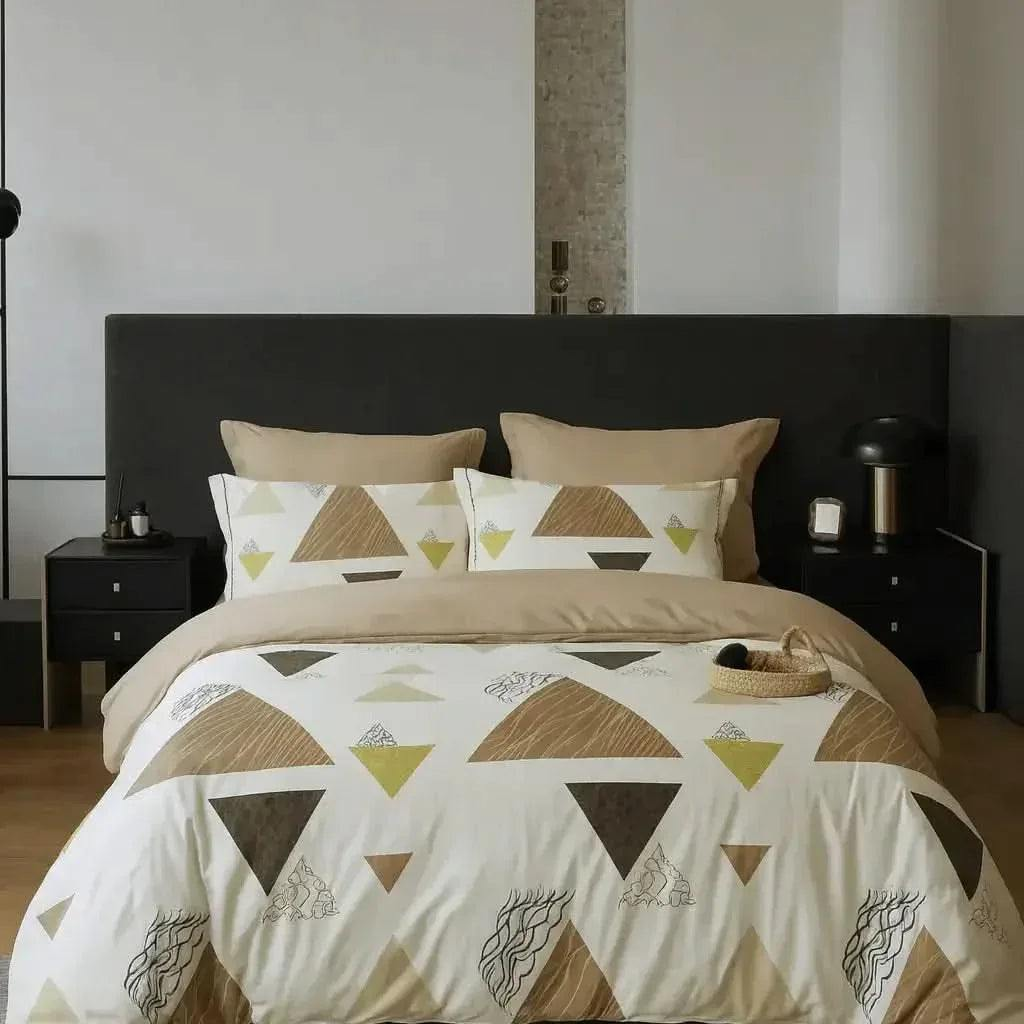 Housse de couette en polycoton renforcé douce, résistante et facile d'entretien pour un confort durable