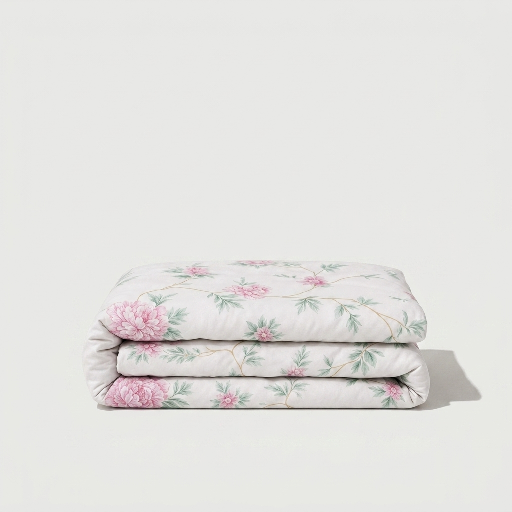 Housse de couette en percale de coton 100 fils/cm², douceur fraîche et tenue parfaite