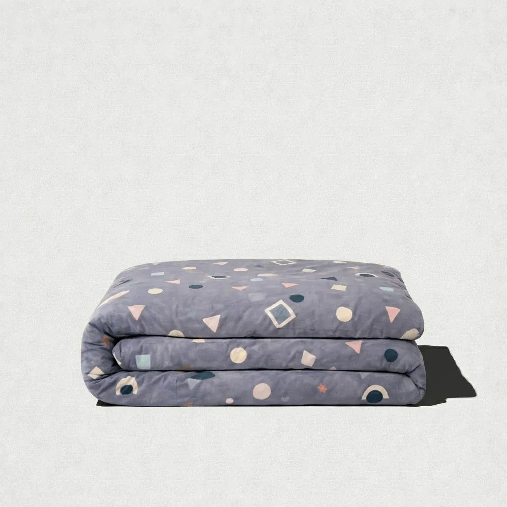 Housse de couette percale de coton - Jardin en Graphica Prisma – Linge de lit haut de gamme - MaisonTextile