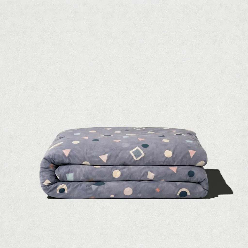Housse de couette percale de coton - Jardin en Graphica Prisma – Linge de lit haut de gamme - MaisonTextile