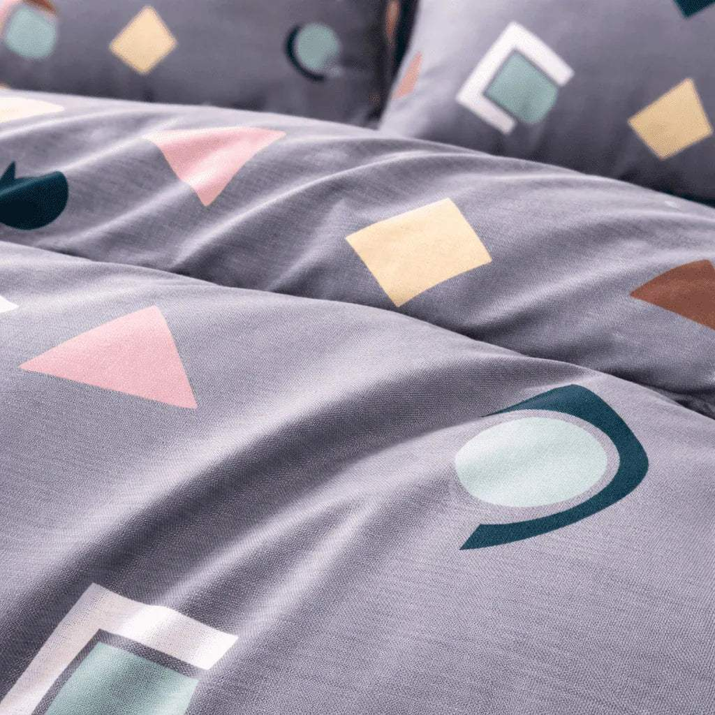 Housse de couette percale de coton - Jardin en Graphica Prisma – Linge de lit haut de gamme - MaisonTextile