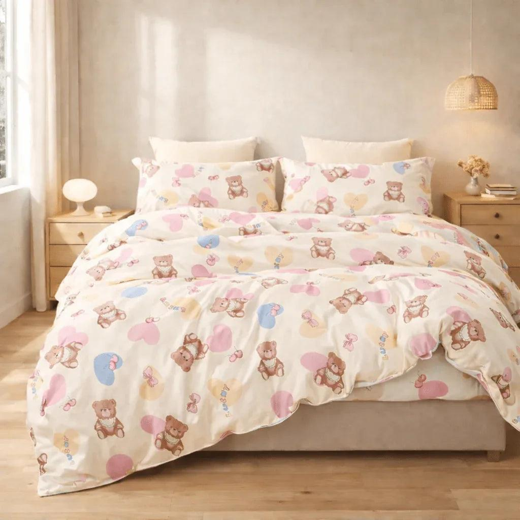 Housse de couette percale de coton - Petite en Petit Bolide – Linge de lit haut de gamme - MaisonTextile