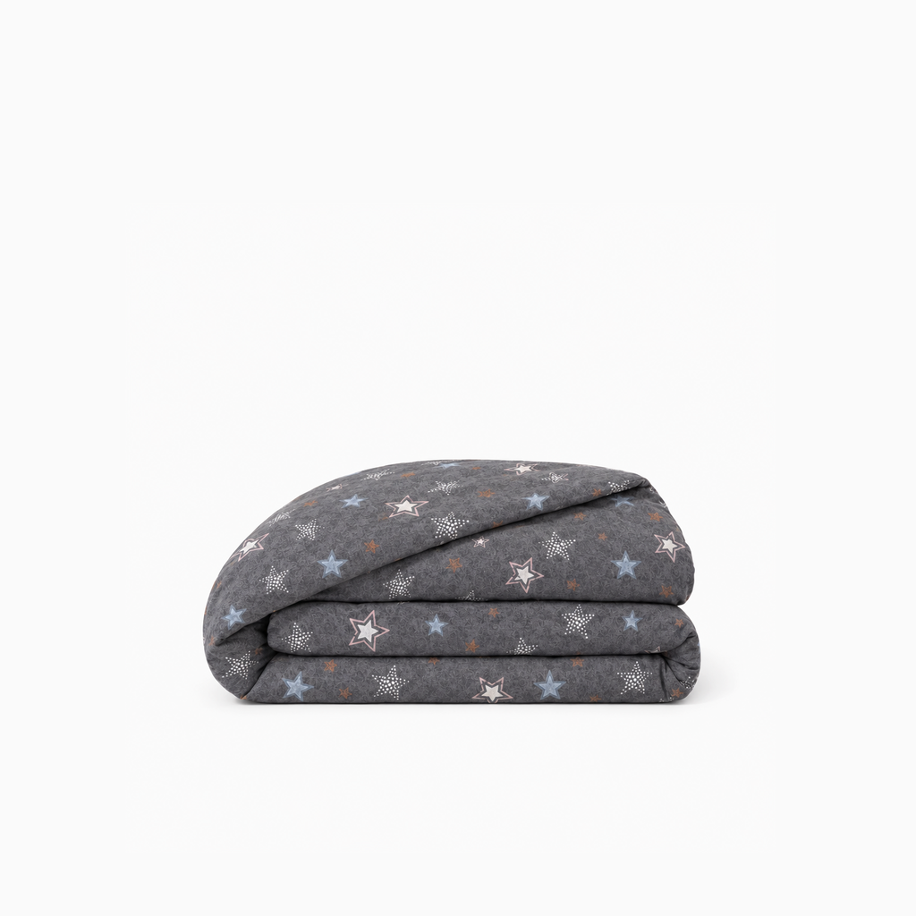 Housse de couette en percale de coton 100 fils/cm² fraîche et élégante