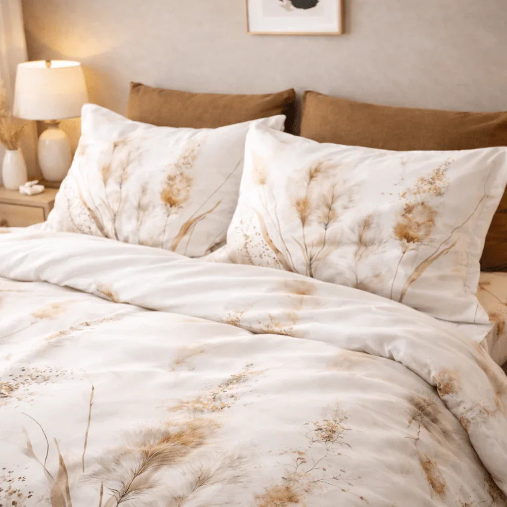Housse de couette polycoton renforcé - d'Or en Nuances d'Or – Linge de lit - MaisonTextile