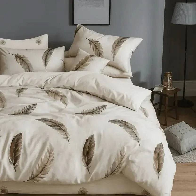 Housse de couette en polycoton renforcé alliant douceur et résistance pour un confort durable