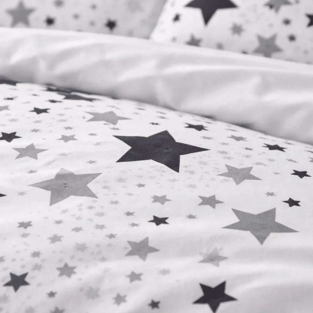 Housse de couette polycoton renforcé - Stars en Stars Eclipse – Linge de lit - MaisonTextile