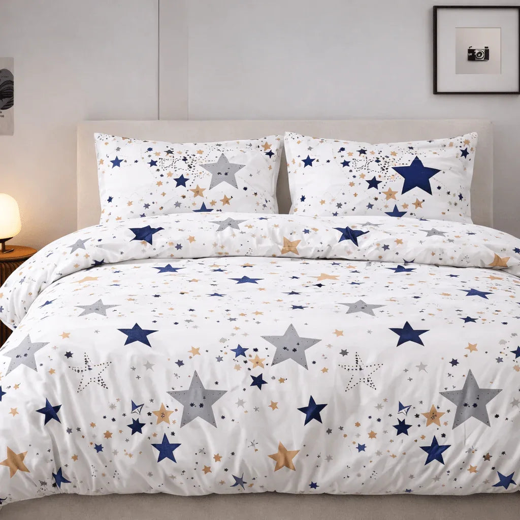 Housse de couette polycoton renforcé - Terra en Stars Terra – Linge de lit - MaisonTextile