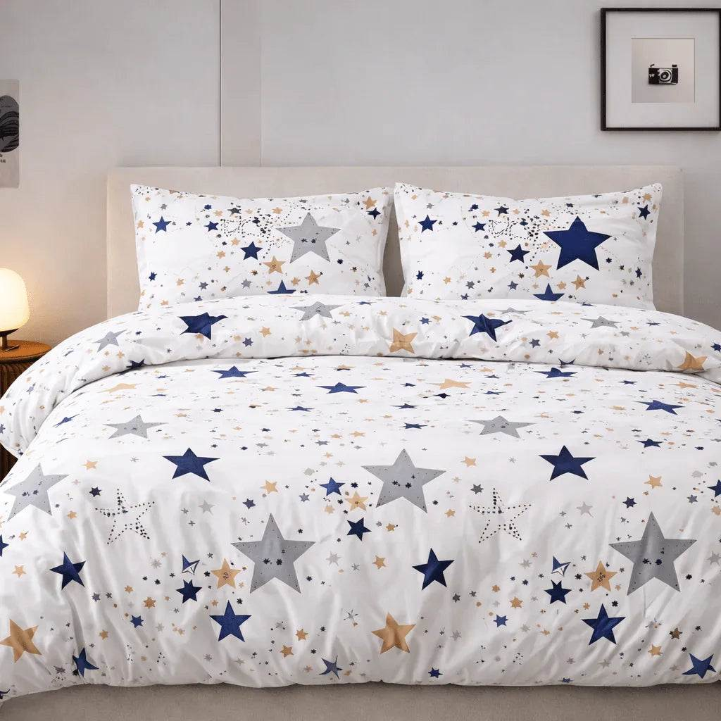 Housse de couette polycoton renforcé - Terra en Stars Terra – Linge de lit - MaisonTextile
