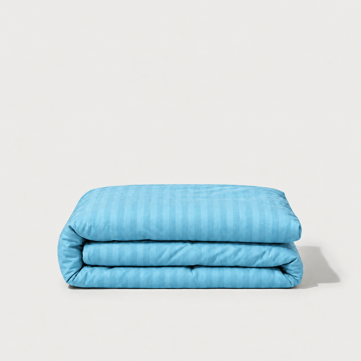 Housse de couette en satin de coton fluide avec rayures satinées élégantes et douceurs soyeuses