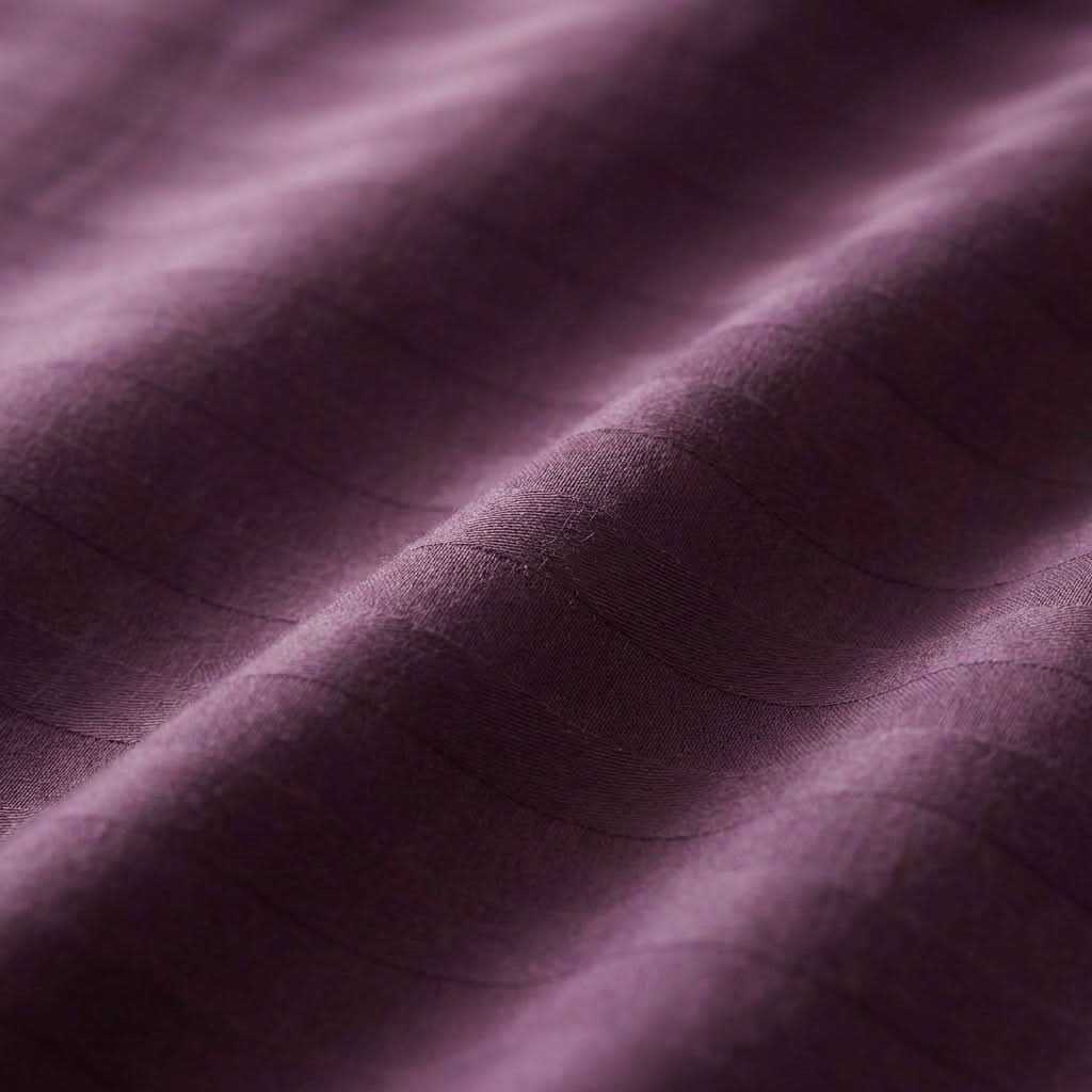 Housse de couette satin de coton rayures élégantes douceur soyeuse chic raffiné