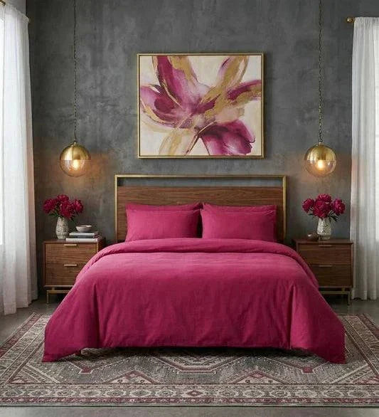 Drap-housse uni en percale de coton, texture lisse et respirante avec maintien optimal, confection européenne.