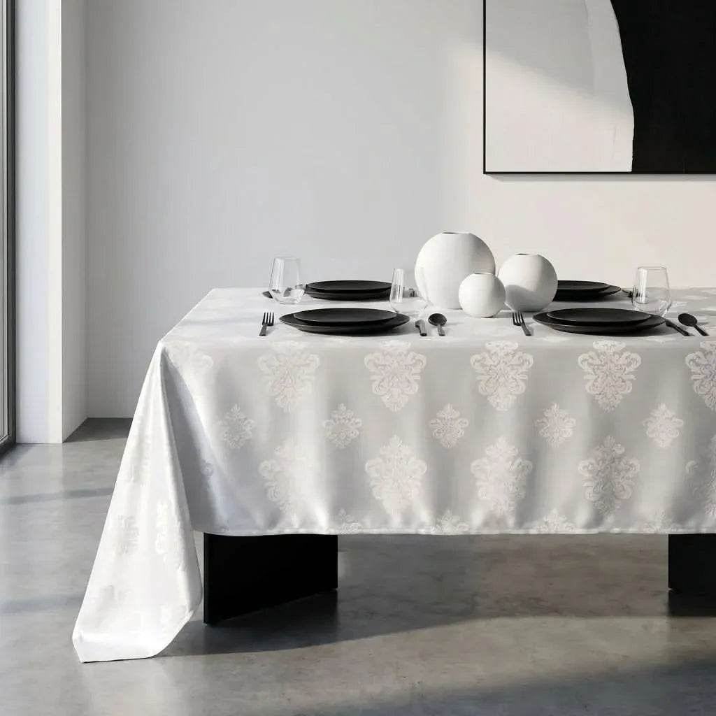 Nappe de table satin de coton - Baroc en Rectangulaire – - MaisonTextile