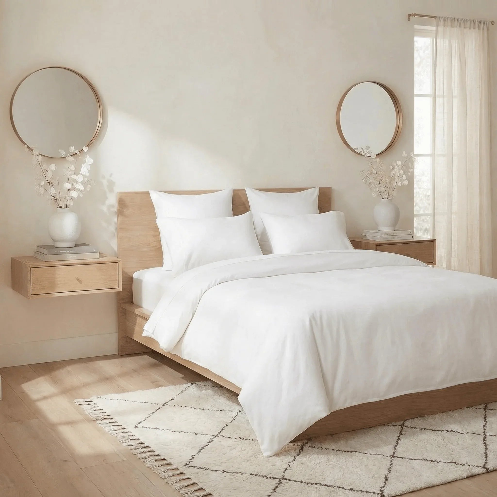 Housse de couette percale de coton - Unie