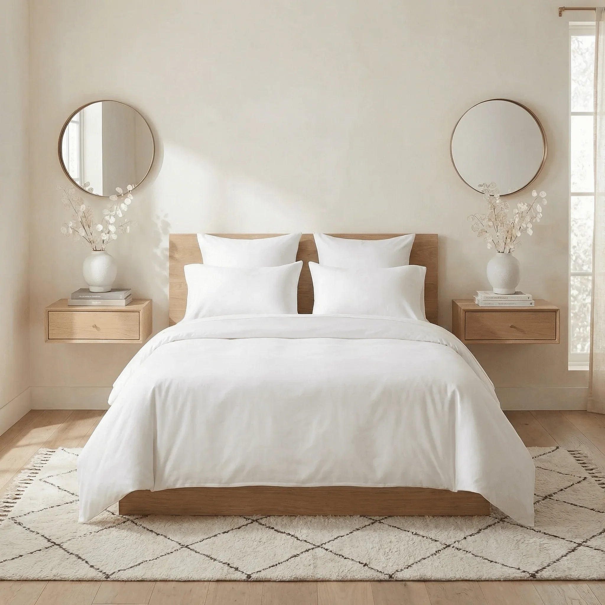 Housse de couette percale de coton - Unie