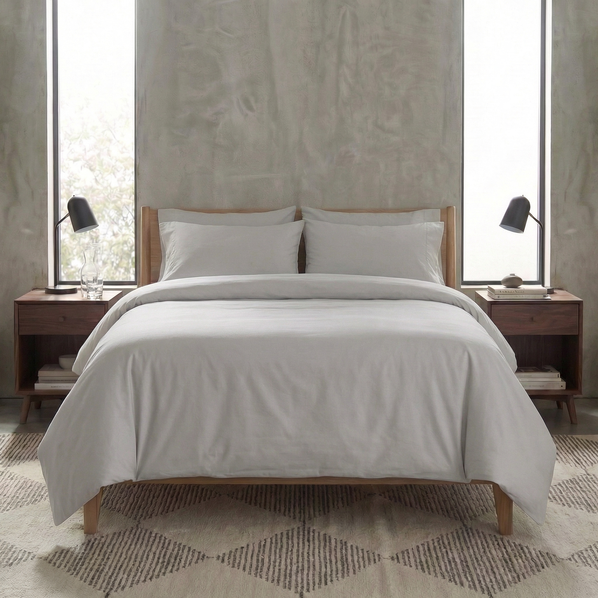 Housse de couette percale de coton - Unie