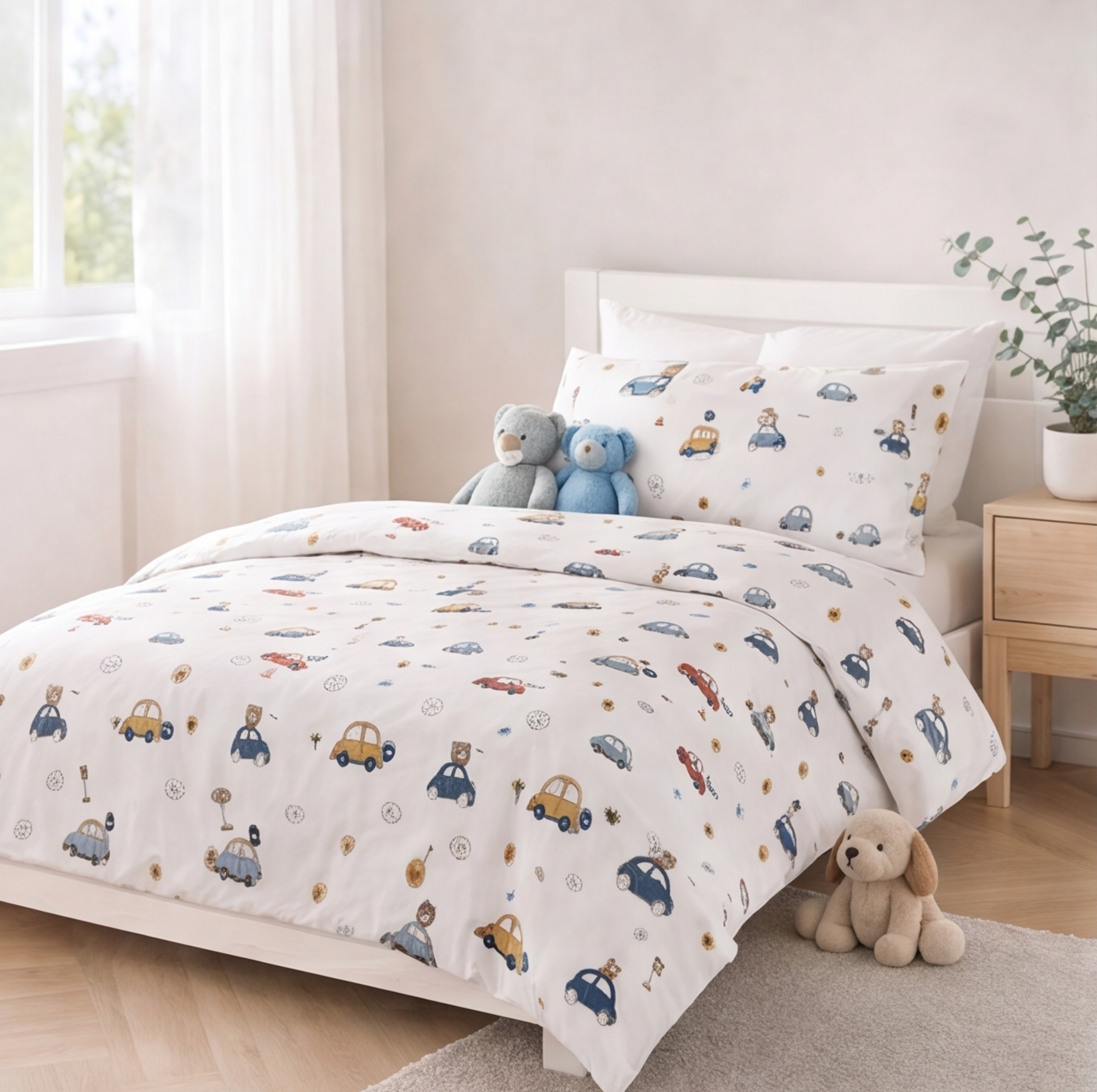 Parure de lit enfant Vroum, ambiance chambre - Maison Textile