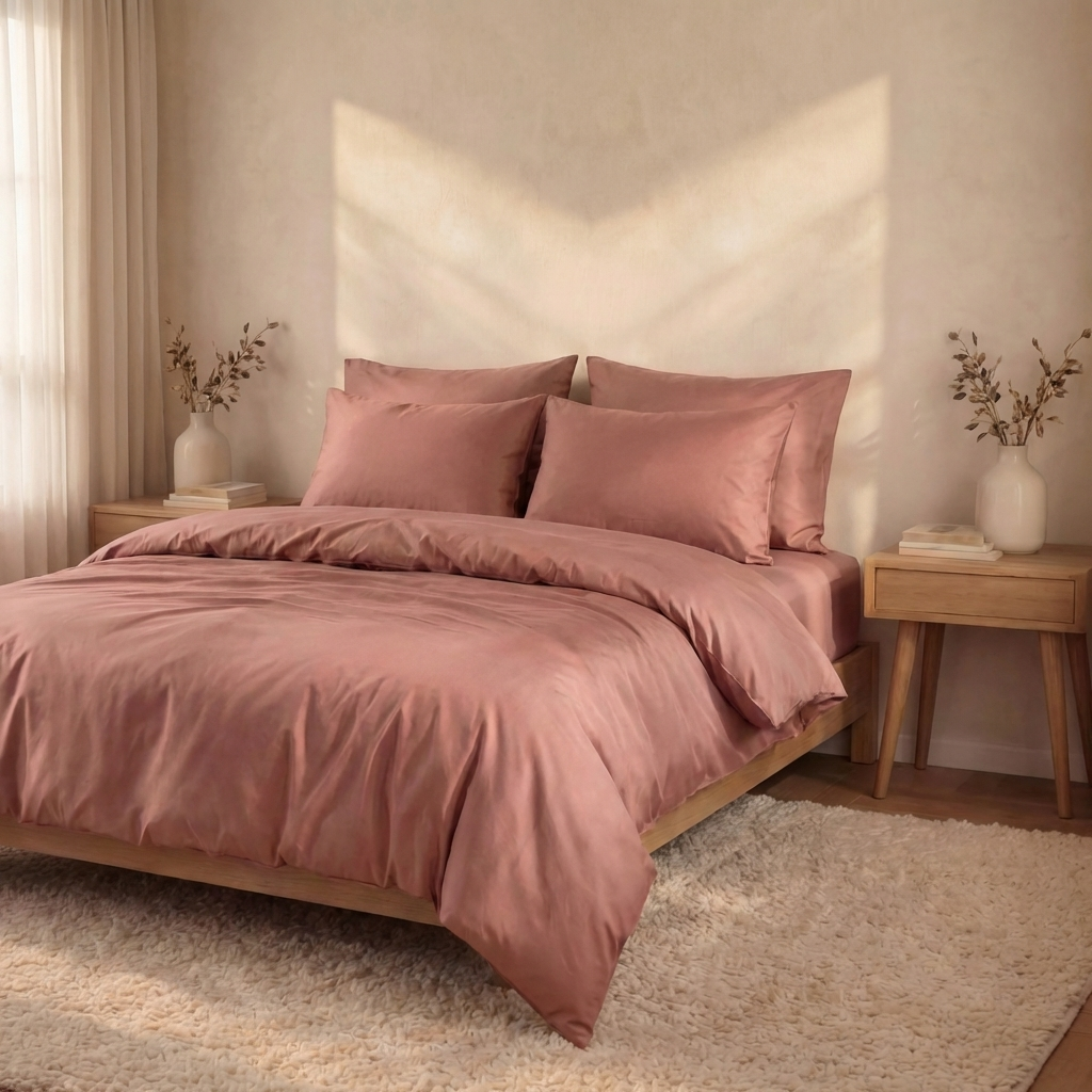 Parure en percale de coton - Unie