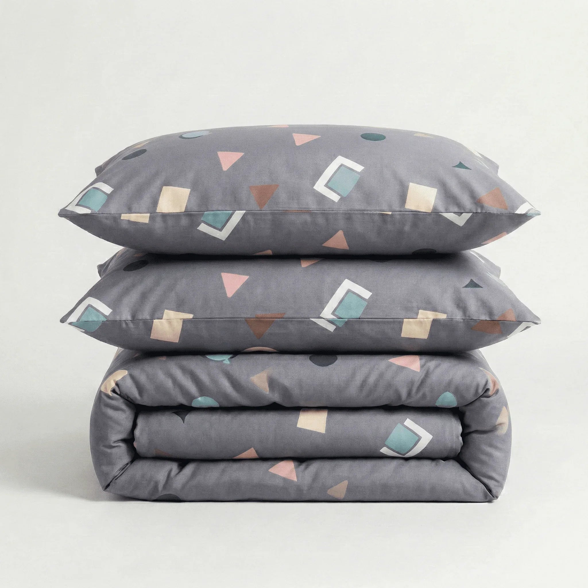 Parure en percale de coton - Graphica en Graphica Prisma – Linge de lit haut de gamme - MaisonTextile