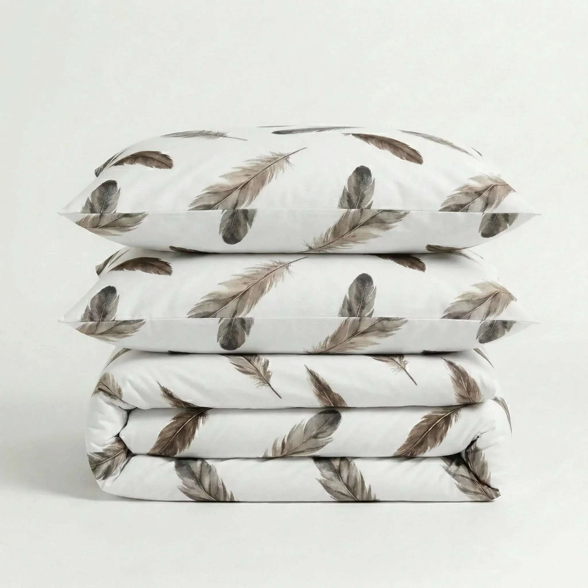 Parure de lit en polycoton renforcé couleur or avec housse de couette et taies assorties