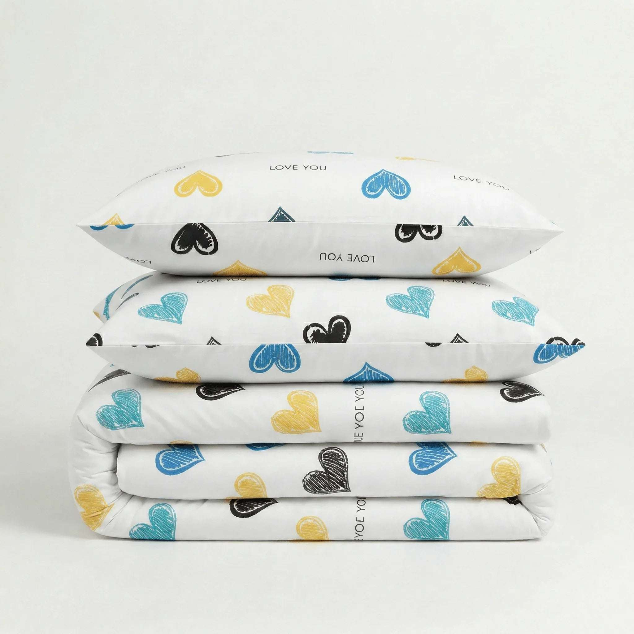 Parure en polycoton renforcé - Instant en Instant - Multicoeur – Linge de lit - MaisonTextile