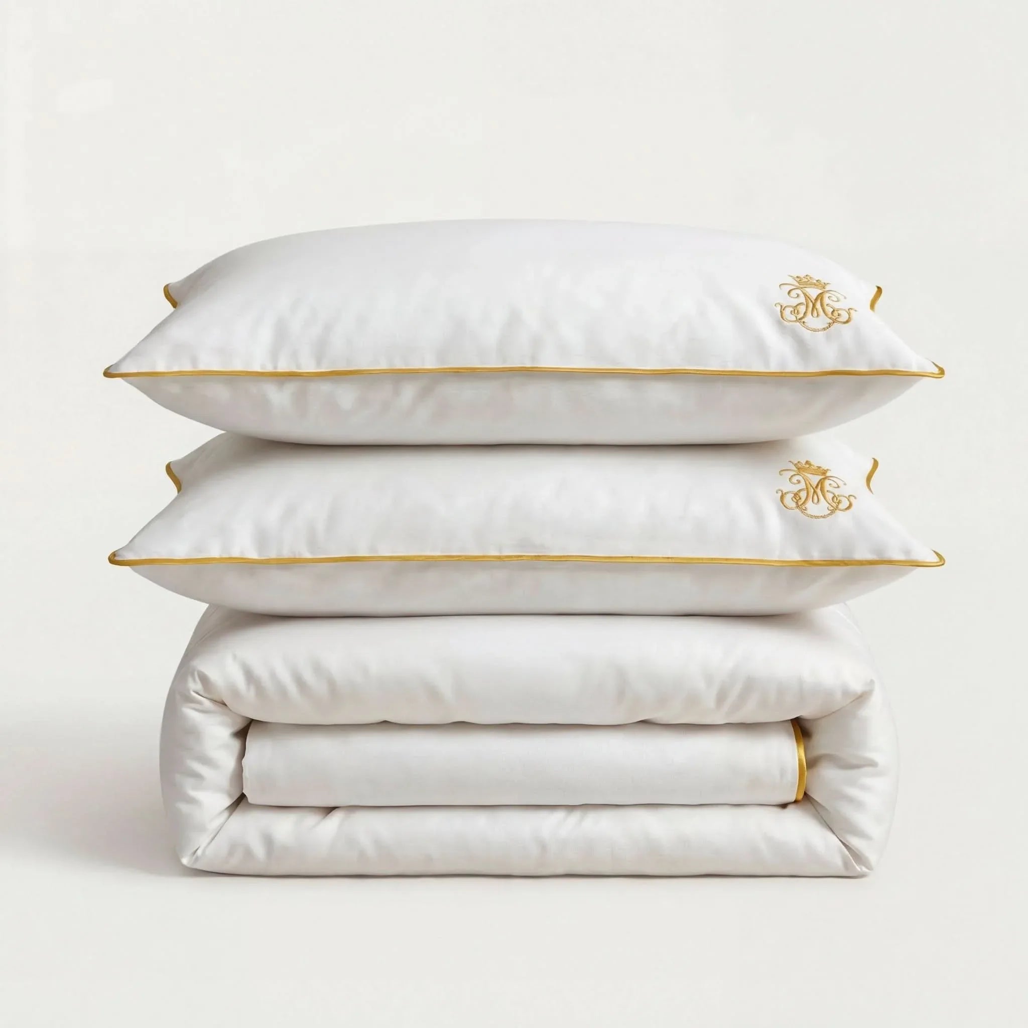 Parure Royale - Percale Coton & Bambou Premium en Royale Signature – - MaisonTextile