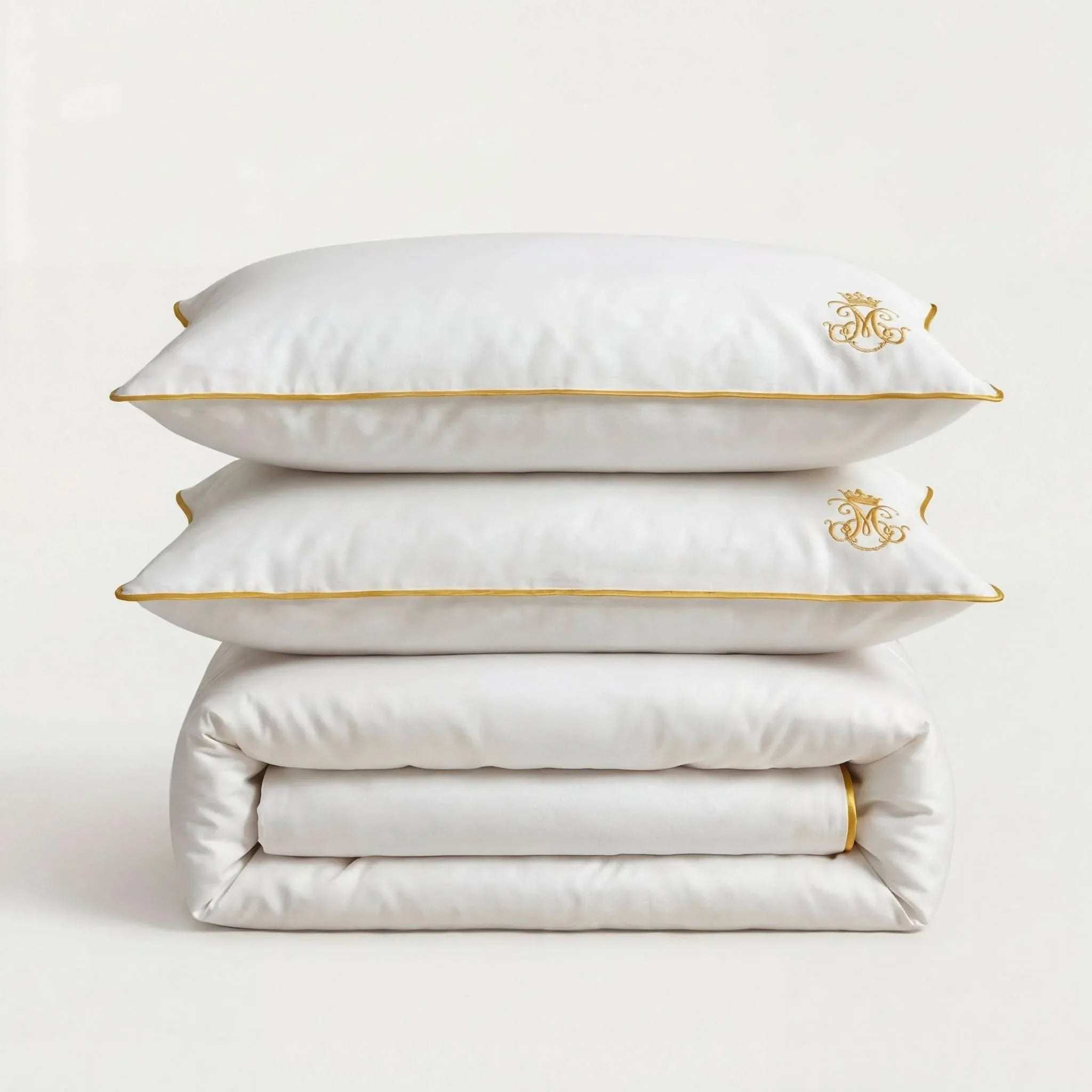 Parure Royale - Percale Coton & Bambou Premium en Royale Signature – - MaisonTextile