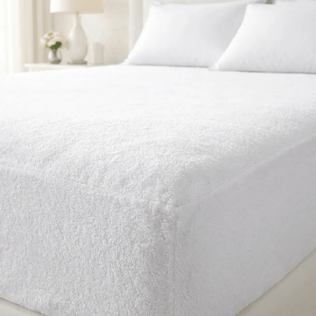 Protège - Matelas Imperméable en Éponge Bouclette - Respirant en 90x200 – - MaisonTextile