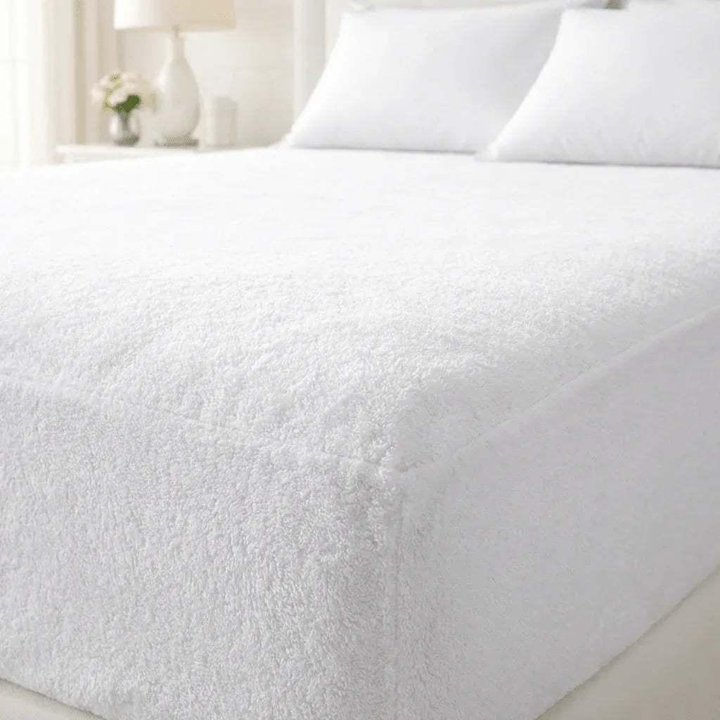 Protège - Matelas Imperméable en Éponge Bouclette - Respirant en 90x200 – - MaisonTextile