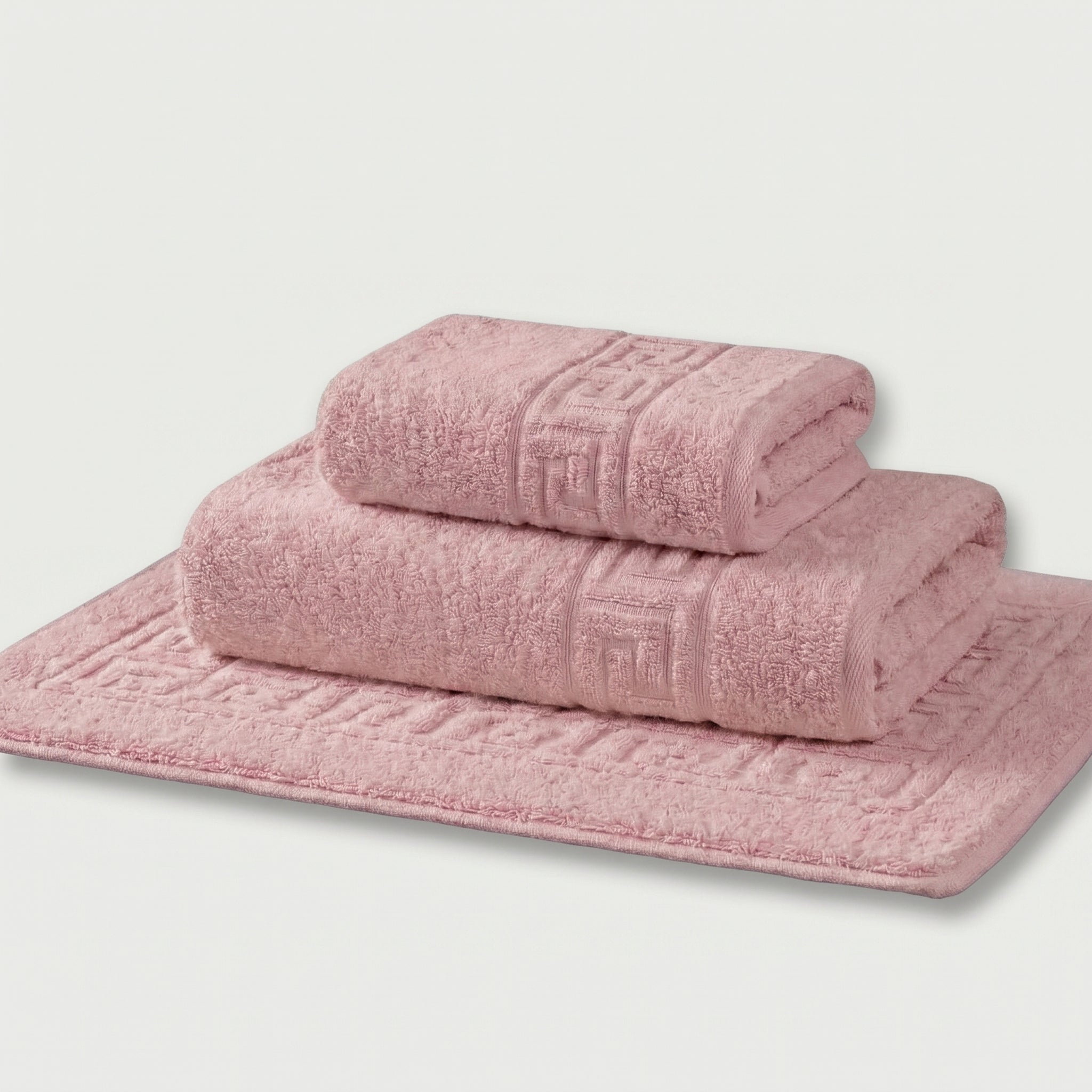 Serviettes de bain 100 % Coton en Lila – - MaisonTextile