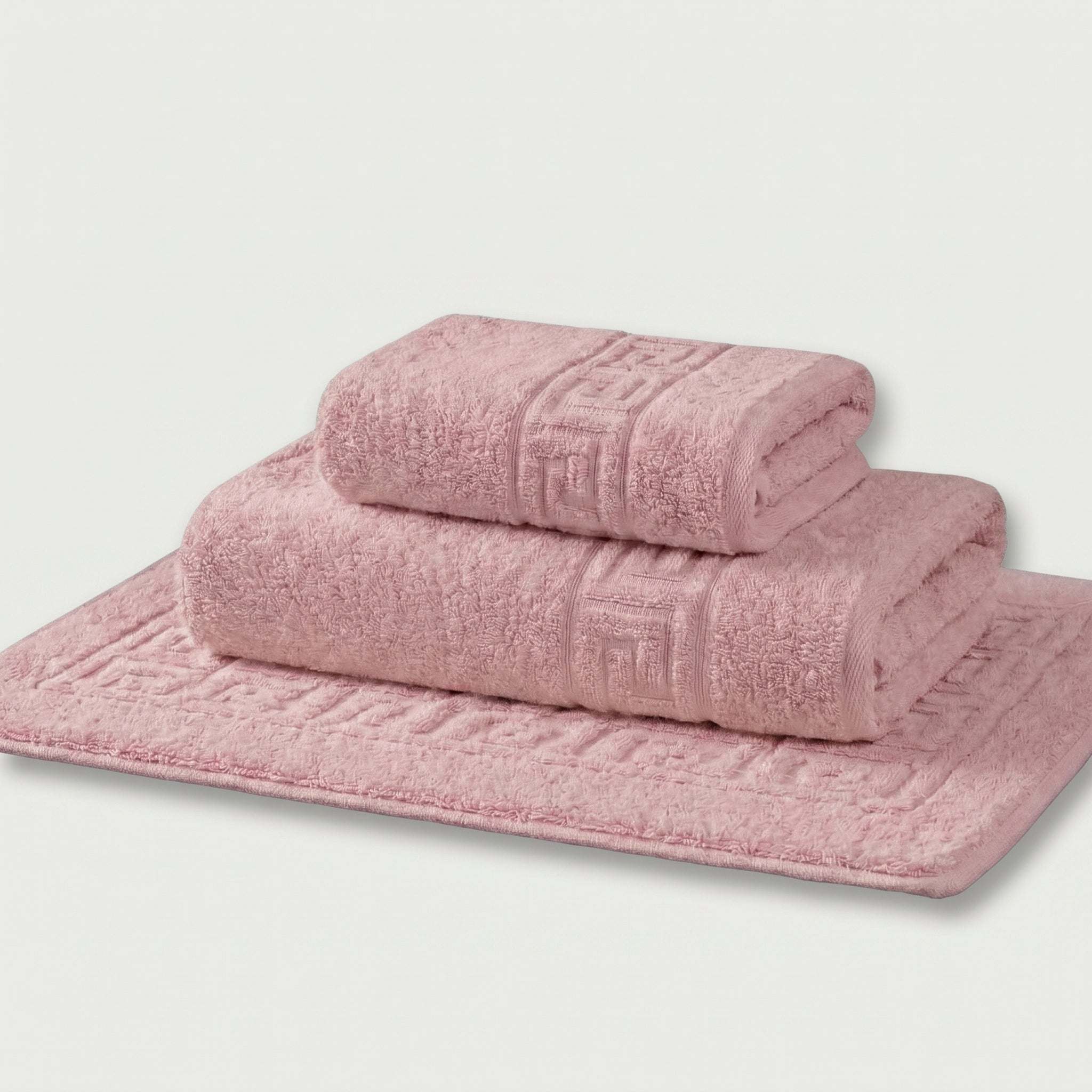 Serviettes de bain 100 % Coton en Lila – - MaisonTextile
