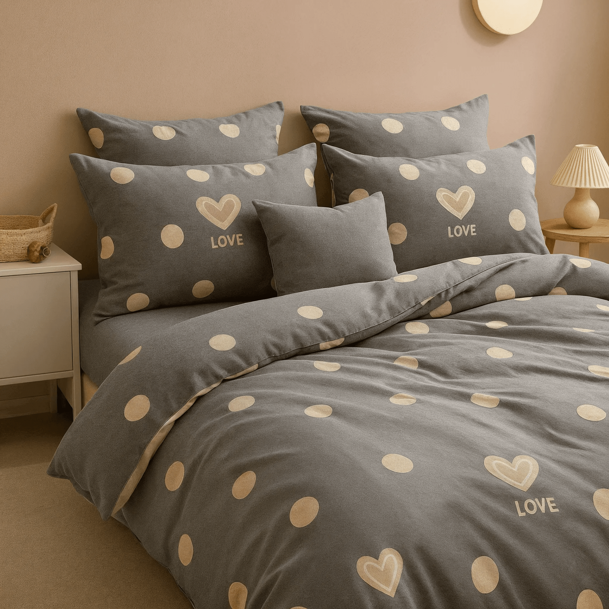 Collection Amour – Linge de lit romantique en coton - MaisonTextile