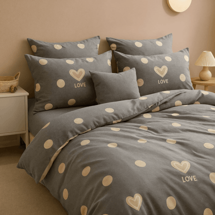 Collection Cœur à Cœur – Linge de lit romantique en coton - MaisonTextile