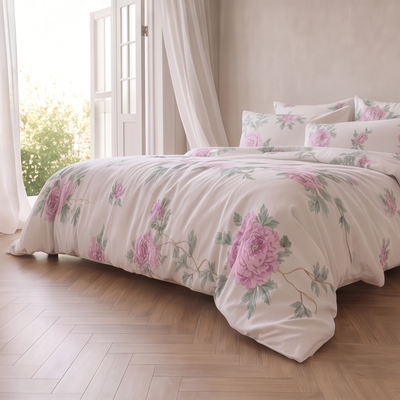 Housse de couette percale de coton - Jardin
