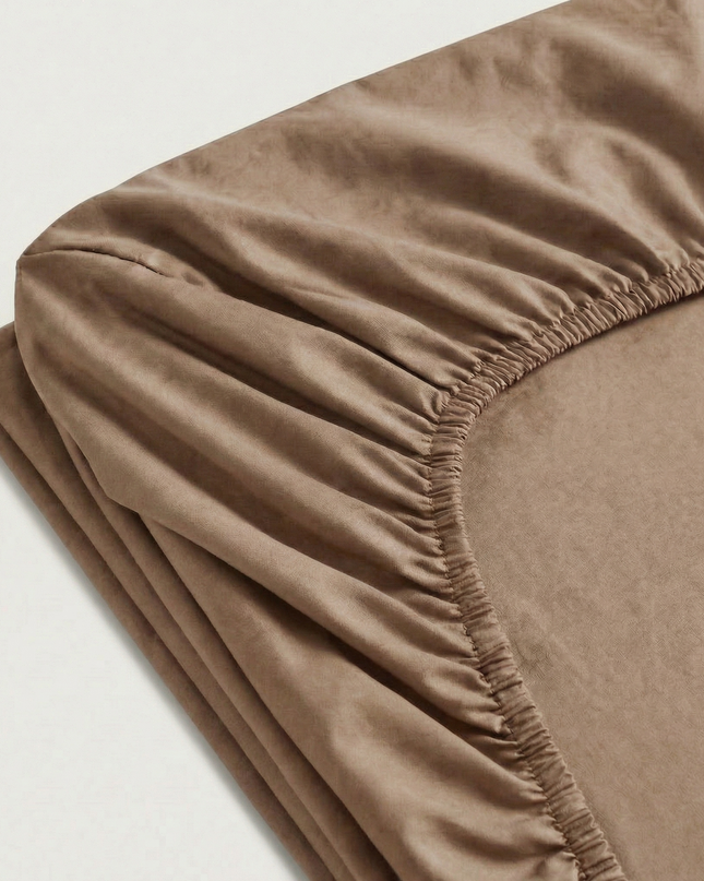 Drap-Housse en percale de Coton – Uni